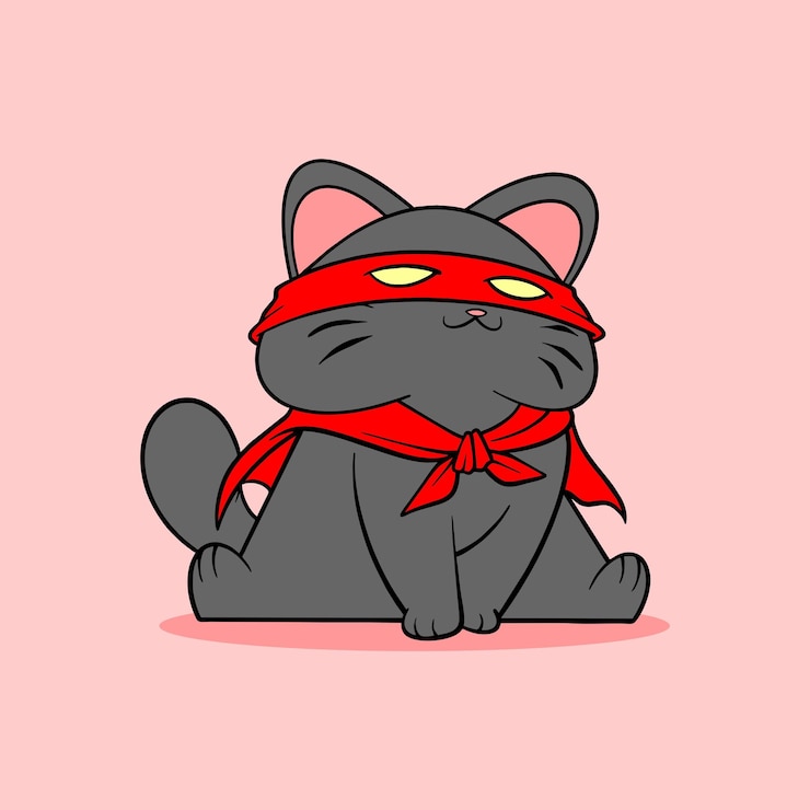 Vector dibujos animados de gatos lindos
