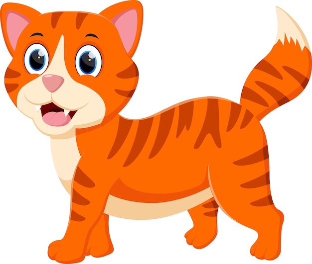 dibujos animados de gatos naranja