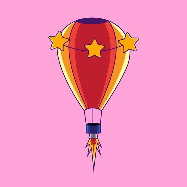 Vector dibujos animados de globos de aire