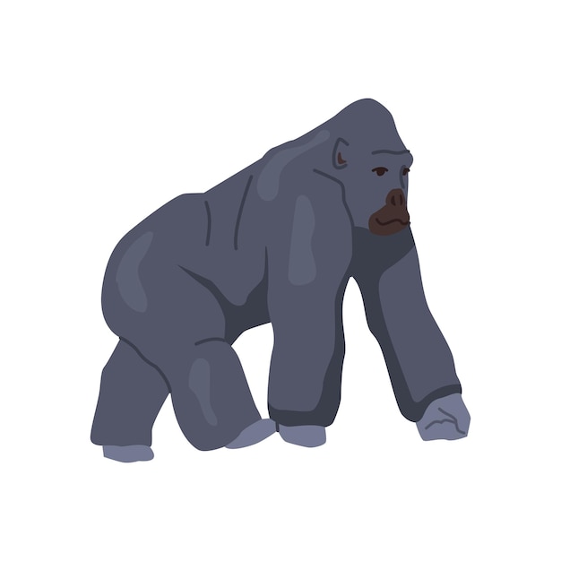 Dibujos animados gorila animal africano fauna desierto
