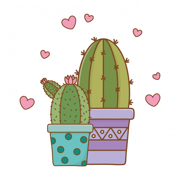 Dibujos animados icono de cactus