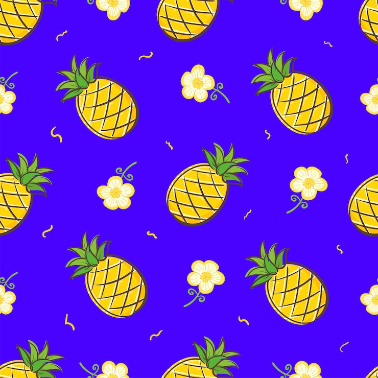 Vector dibujos animados de ilustración de piña