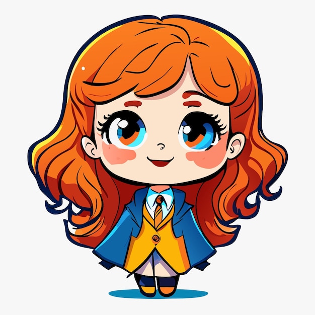 dibujos animados de ilustración de vector de hermione granger