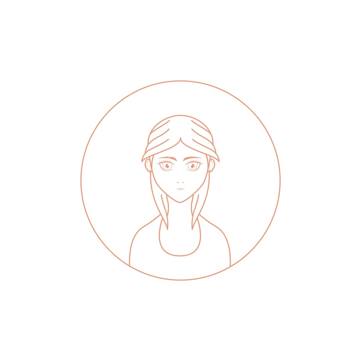Vector dibujos animados linda línea hermana mayor diseño de logotipo vector gráfico símbolo icono signo ilustración creativa