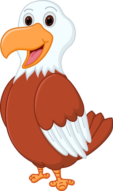 Dibujos animados lindo águila