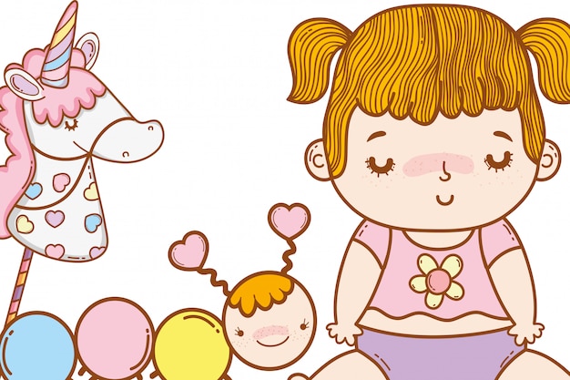 Dibujos animados lindo bebé