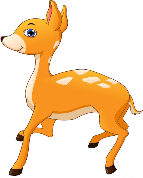 dibujos animados lindo ciervo