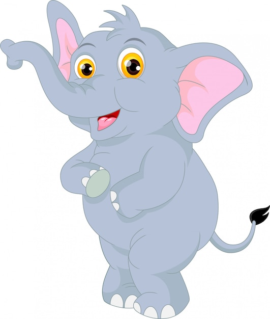 Dibujos animados lindo elefante