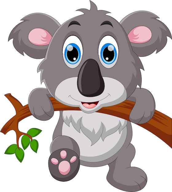 Dibujos animados lindo koala
