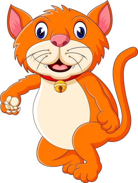 Dibujos animados lindo tigre rugiendo