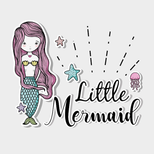 Dibujos animados de little mermaid art