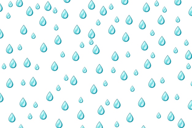 Dibujos animados lloviendo aislado sobre fondo blanco.