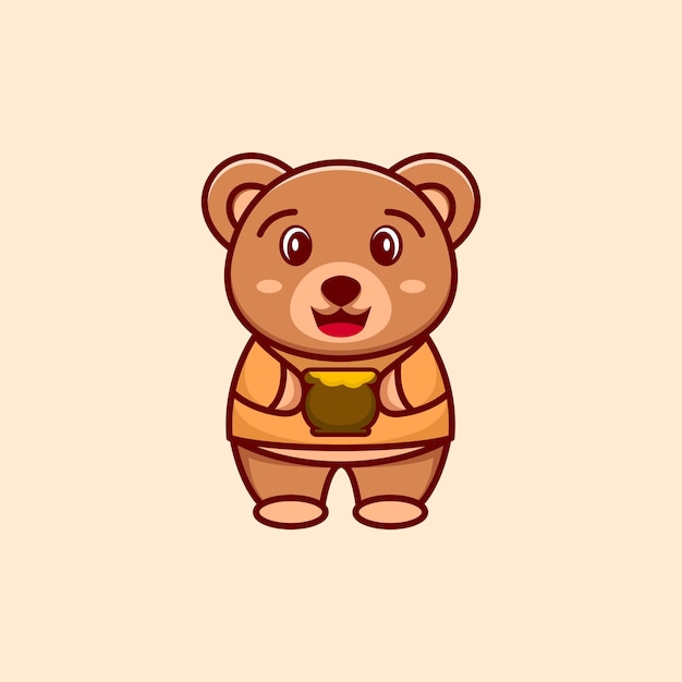 dibujos animados con el logotipo del oso