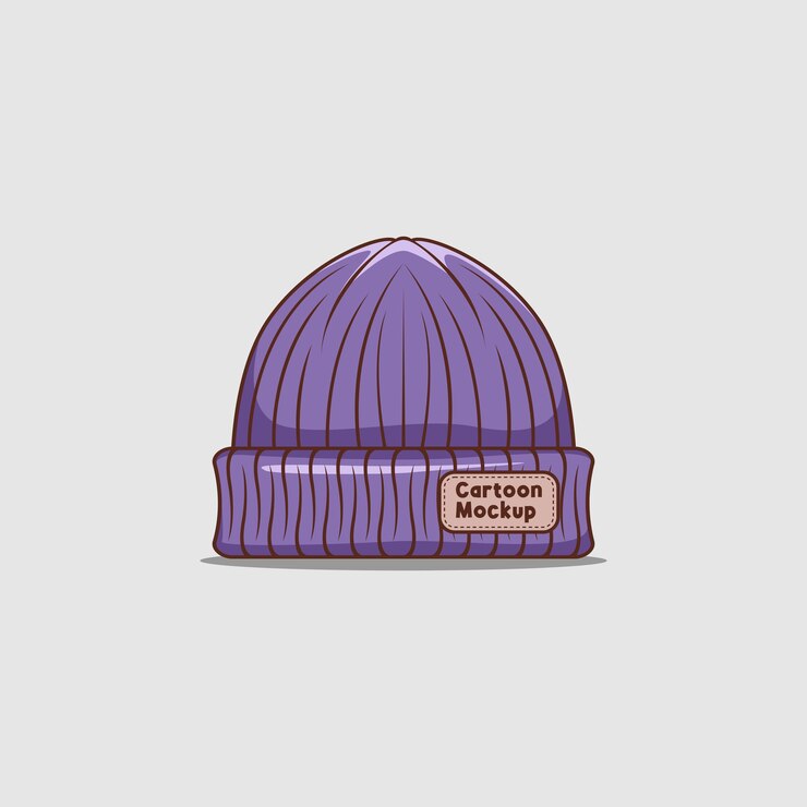 Dibujos animados de maqueta de gorro