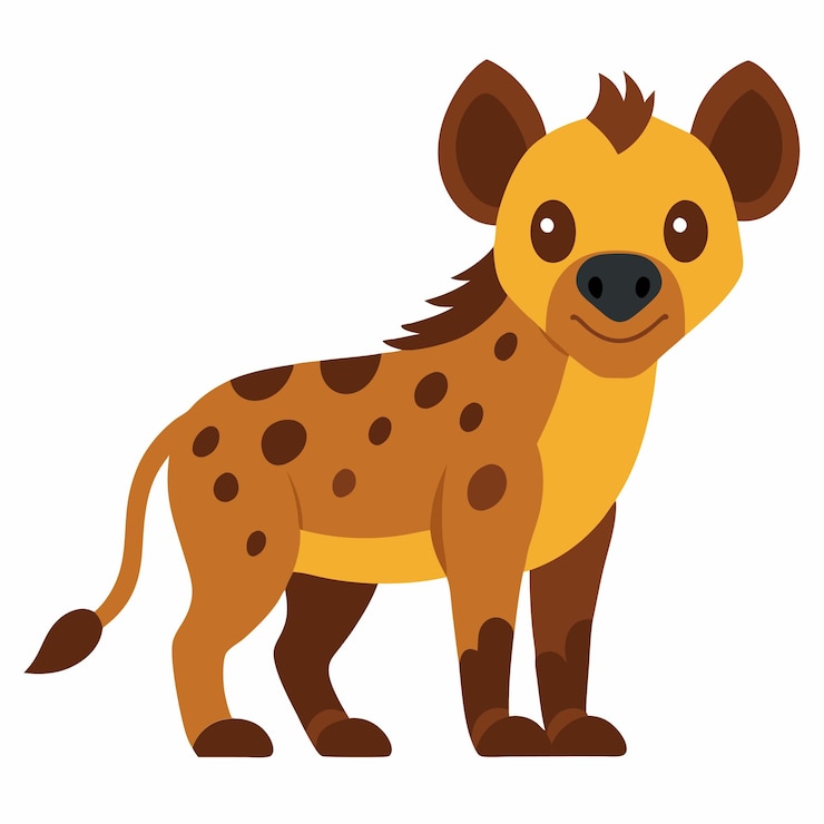 Vector dibujos animados de la mascota de la hiena