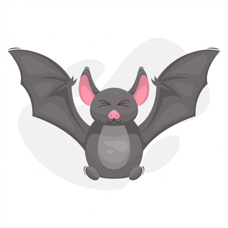 Dibujos animados de mascota lindo murciélago