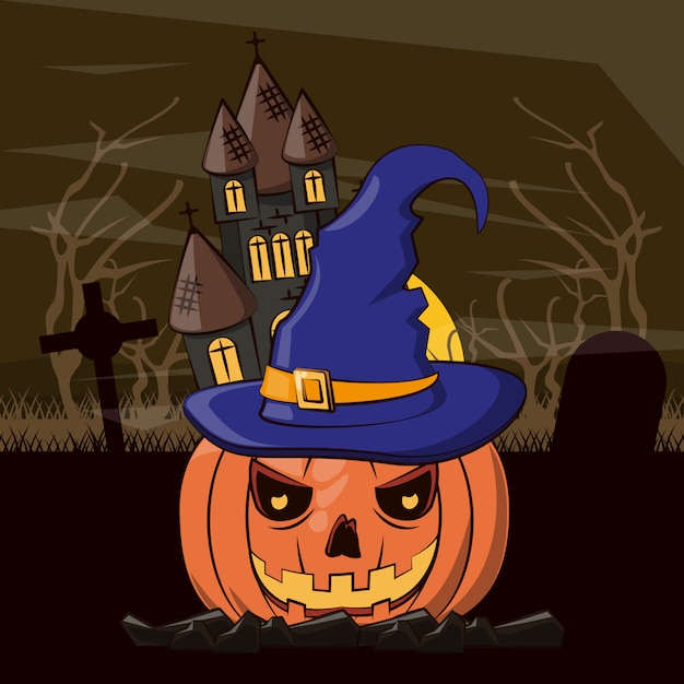 Dibujos animados de miedo de Halloween