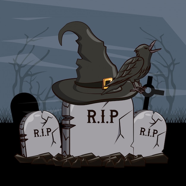 Dibujos animados de miedo de Halloween