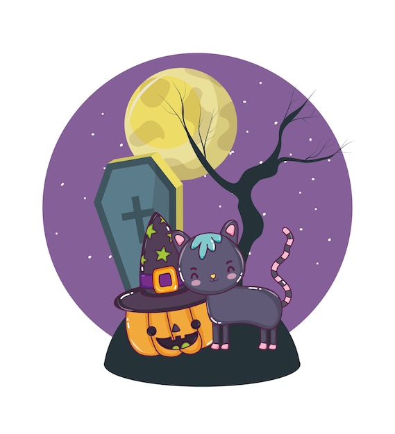 Dibujos animados de miedo de Halloween