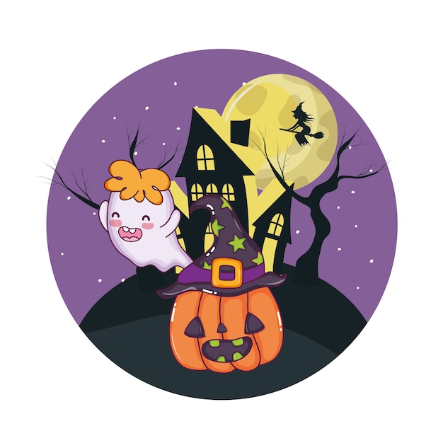 Dibujos animados de miedo de Halloween