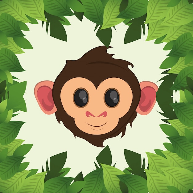 dibujos animados de monos de la selva