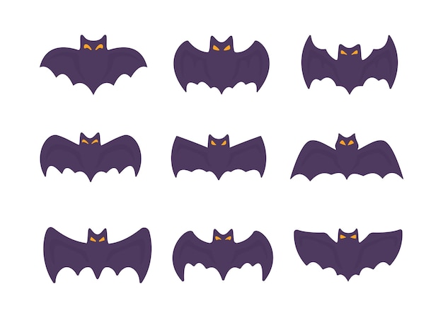 Dibujos animados de murciélago vampiro murciélago fantasma aterrador Sangre en Halloween