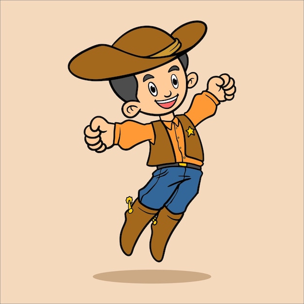 dibujos animados de niño feliz para uso comercial