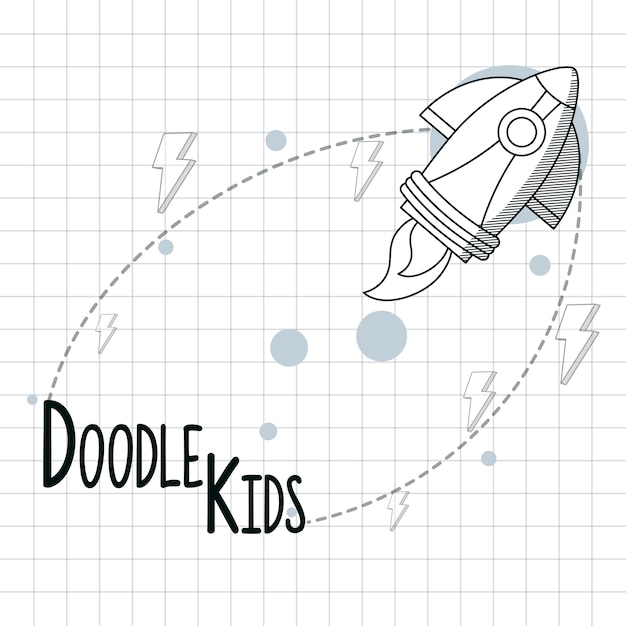 Dibujos animados de niños Doodle