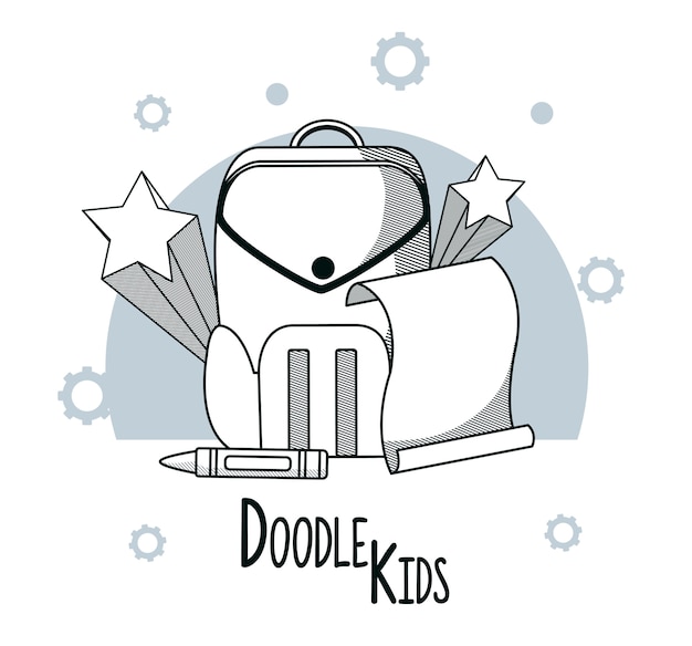 Dibujos animados de niños Doodle