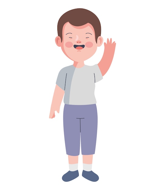 dibujos animados de niños con síndrome de Down