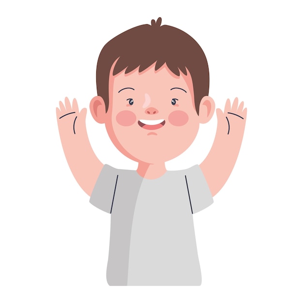 dibujos animados de niños con síndrome de Down