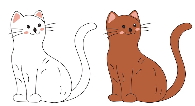 Dibujos animados de nubes y sol en el vector de fondo blanco