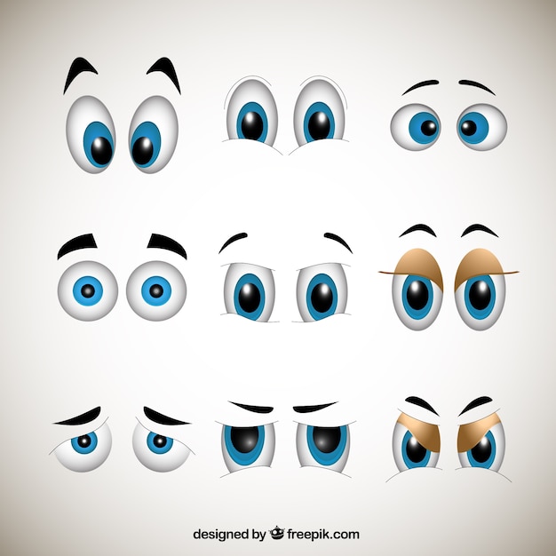 Dibujos animados ojos