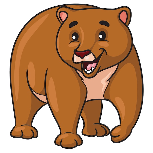 Dibujos animados de oso pardo