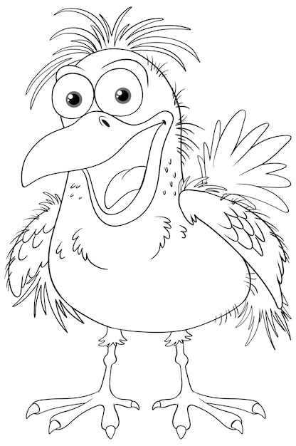 Dibujos animados de pájaro loco
