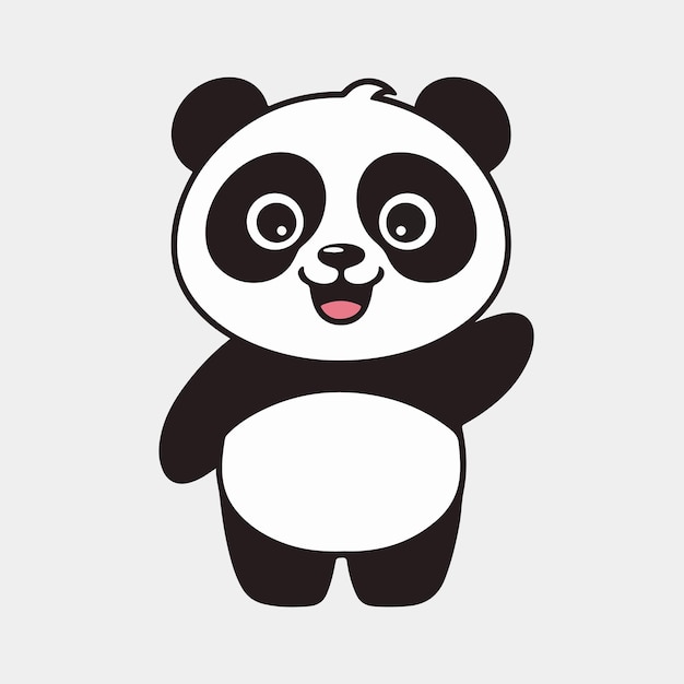 dibujos animados de pandas vectoriales