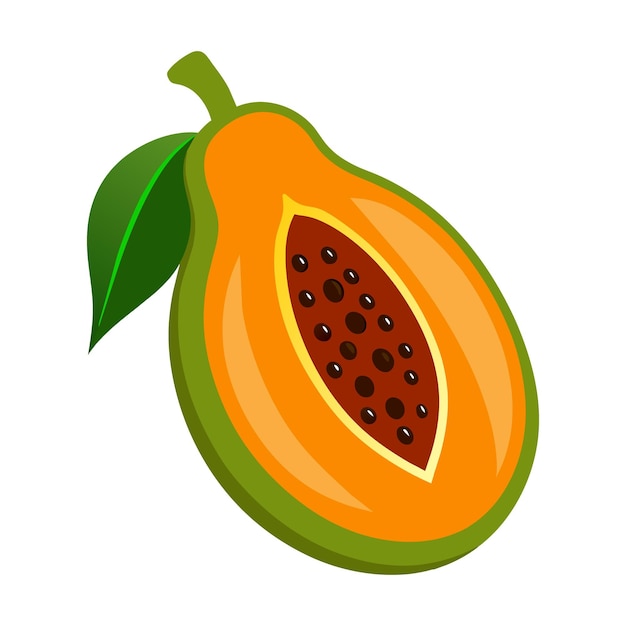 Los dibujos animados de la papaya