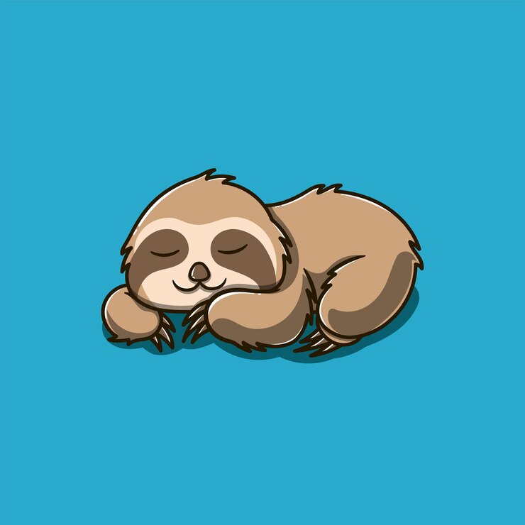 Vector dibujos animados de perezosos durmientes