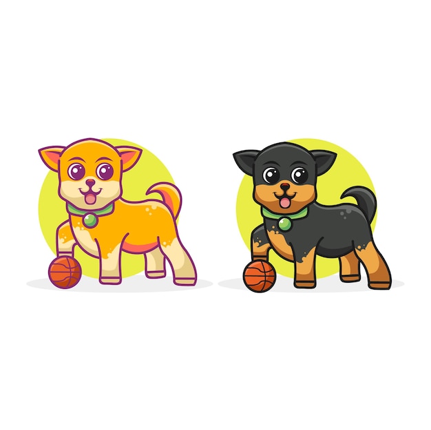 Dibujos animados de personaje de perro