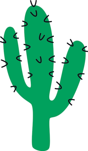 Dibujos animados de plantas de cactus