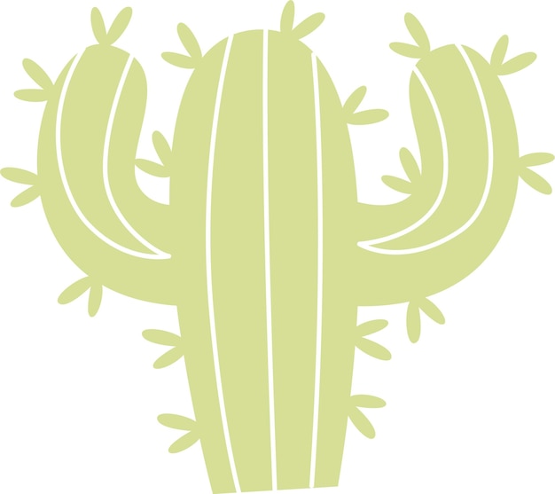 Dibujos animados de plantas de cactus