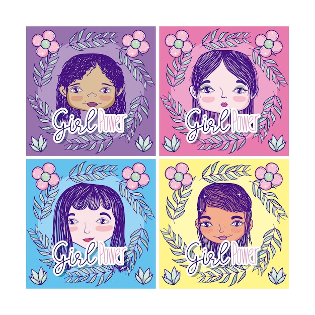 Dibujos animados de poder chica