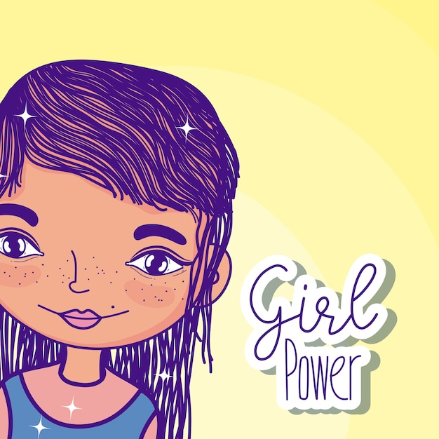 Dibujos animados de poder femenino