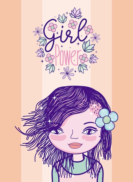 Dibujos animados de poder femenino
