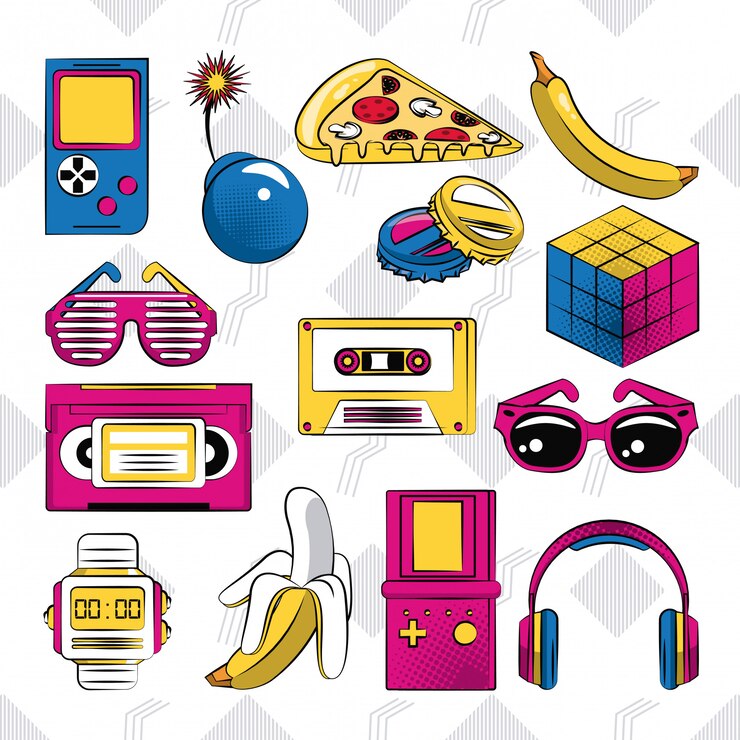 Vector dibujos animados pop art