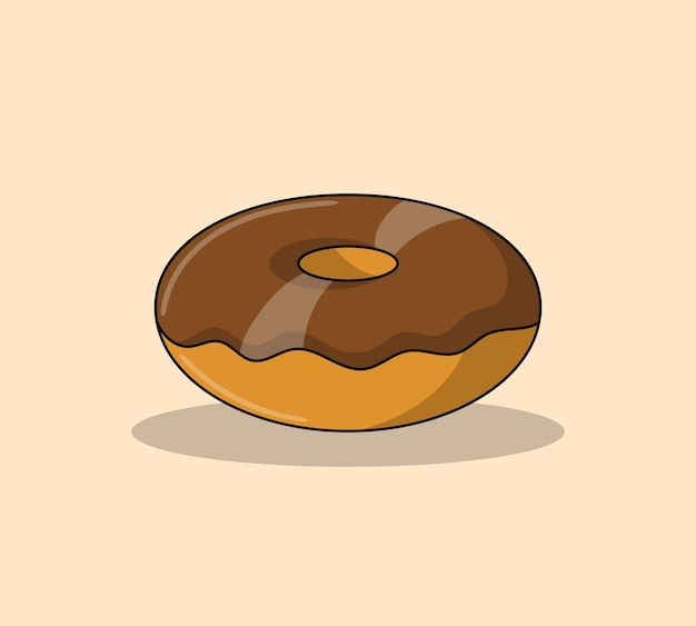 Los dibujos animados de las rosquillas de chocolate