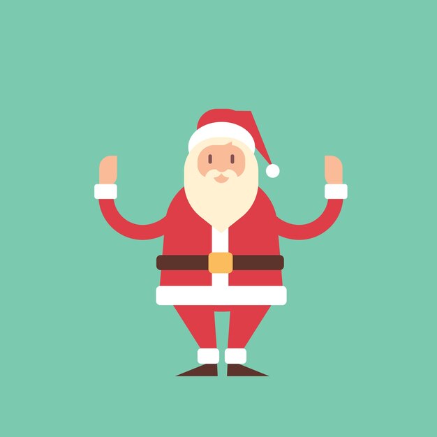 Dibujos animados santa claus navidad año nuevo vacaciones