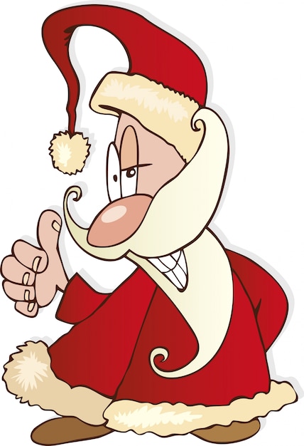 Vector dibujos animados de santa claus