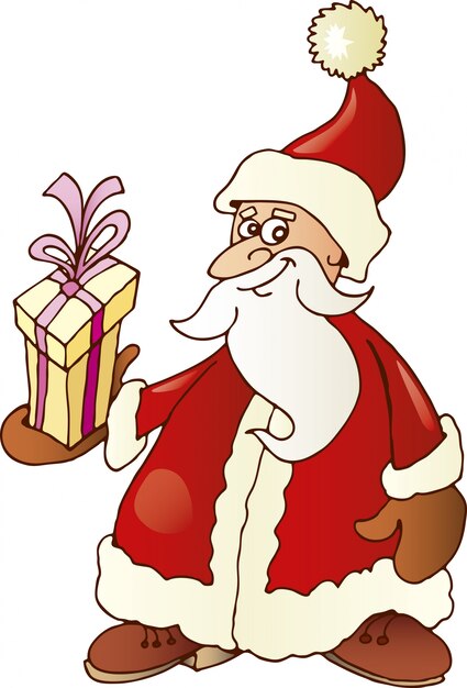 Dibujos animados de santa claus