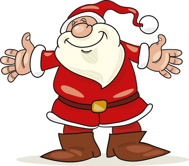 Dibujos animados de santa claus